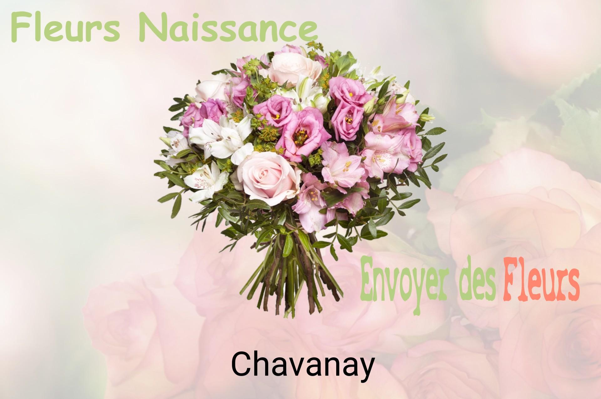 Bouquet de fleurs de naissance livré à Chavanay